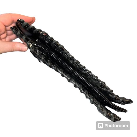 Vintage Mark Chantal MC Unisex Satchel Handbag Four Leaf Clover Design Black - Picture 14 of 16